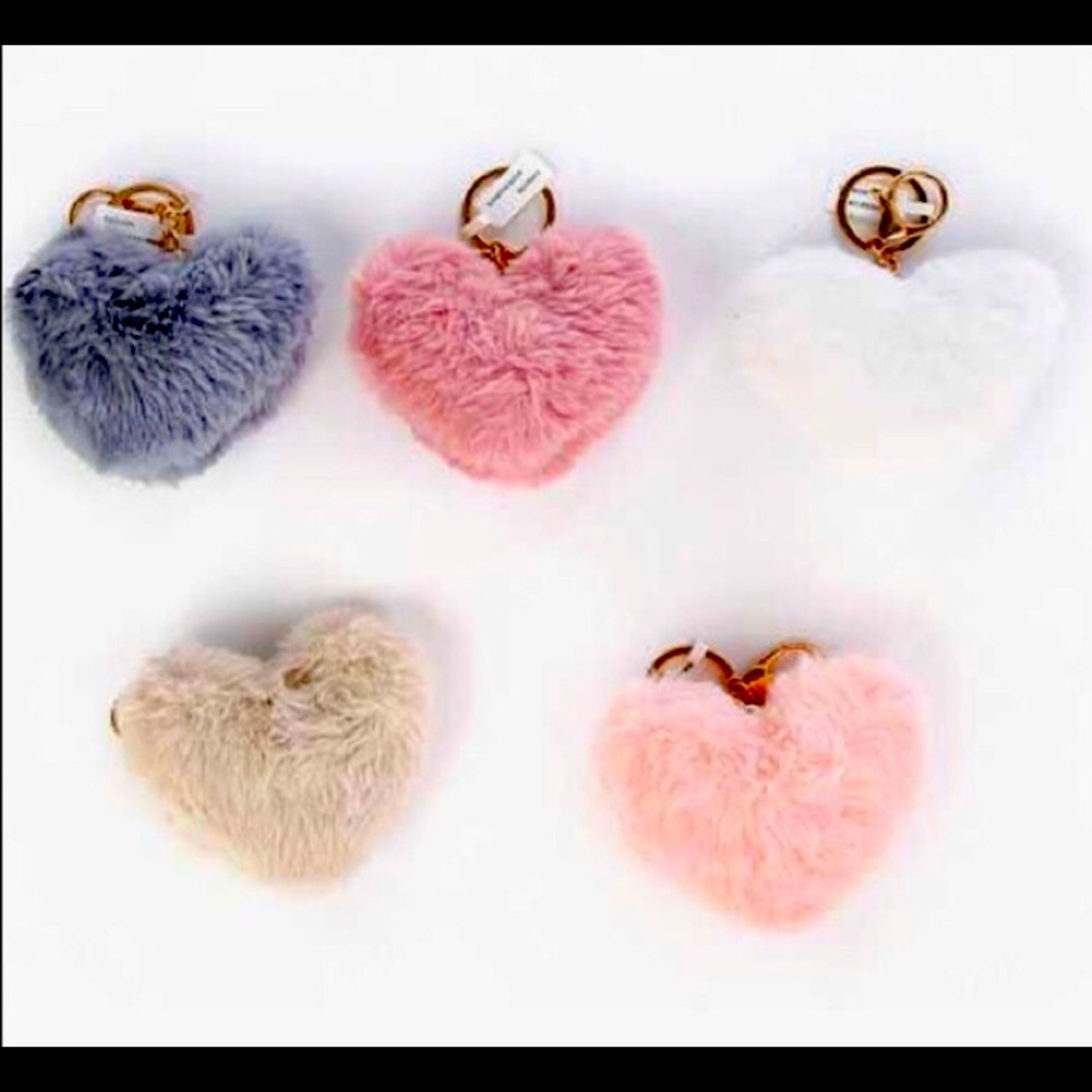 💕Puffy Heart Keychains/Bag Charms💕